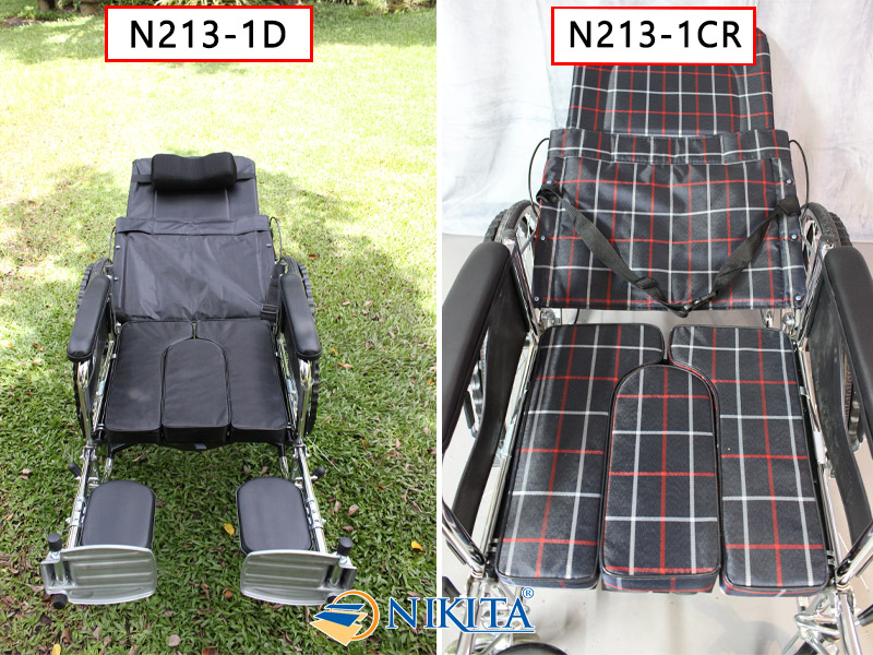 chức năng ngả giường xe lăn N213-1
